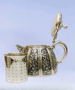 серебряный заварочный чайник кубачи