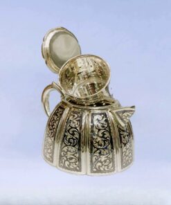 серебряный заварочный чайник кубачи
