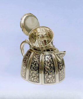 Серебряный чайник кубачи 12 серебряный заварочный чайник кубачи