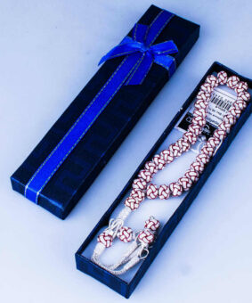 четки серебряные цветные в футляре