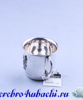 серебряная детская кружка