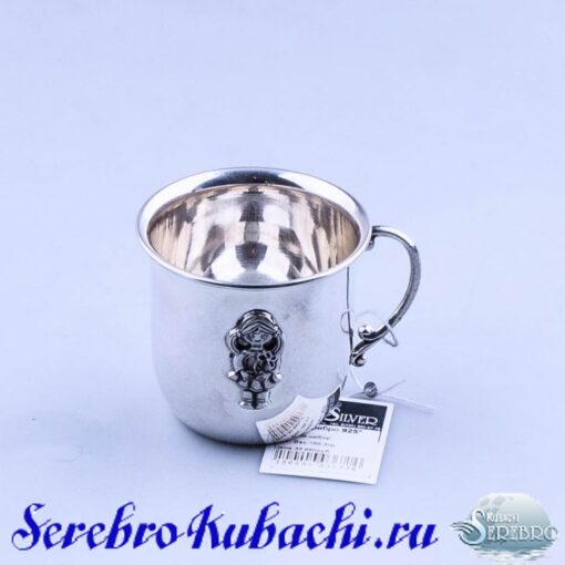 серебряная детская кружка