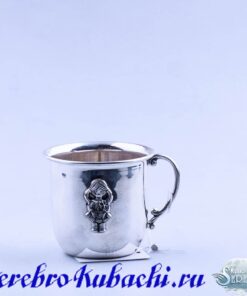 Детский серебряный набор "Девочка" 20 серебряная кружка