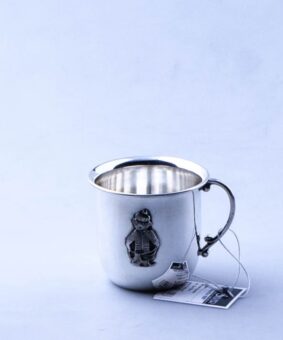 детская серебряная кружка мальчик