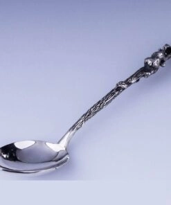 детская серебряная ложка медвежата