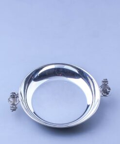 Детский серебряный набор "Девочка" 22 серебряная детская тарелка