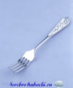 детская серебряная вилка