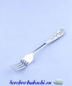 детская серебряная вилка
