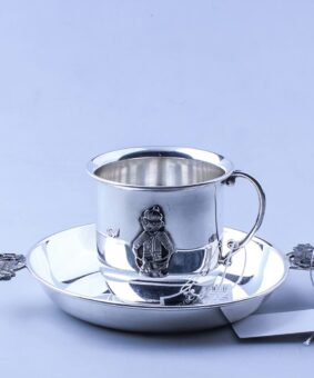 серебряный детский набор