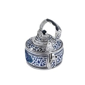 Электрический серебряный чайник