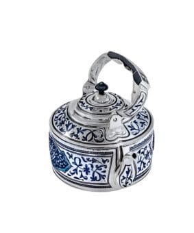 Электрический серебряный чайник