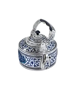 Электрический серебряный чайник