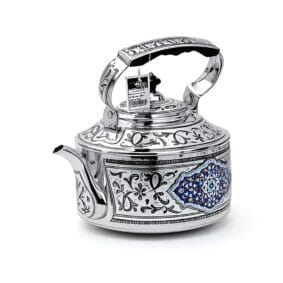 Электрический серебряный чайник