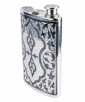 Серебряная фляжка 0,5 литра 2
