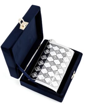 Фляга 9 Фляжка подарочная серебряная