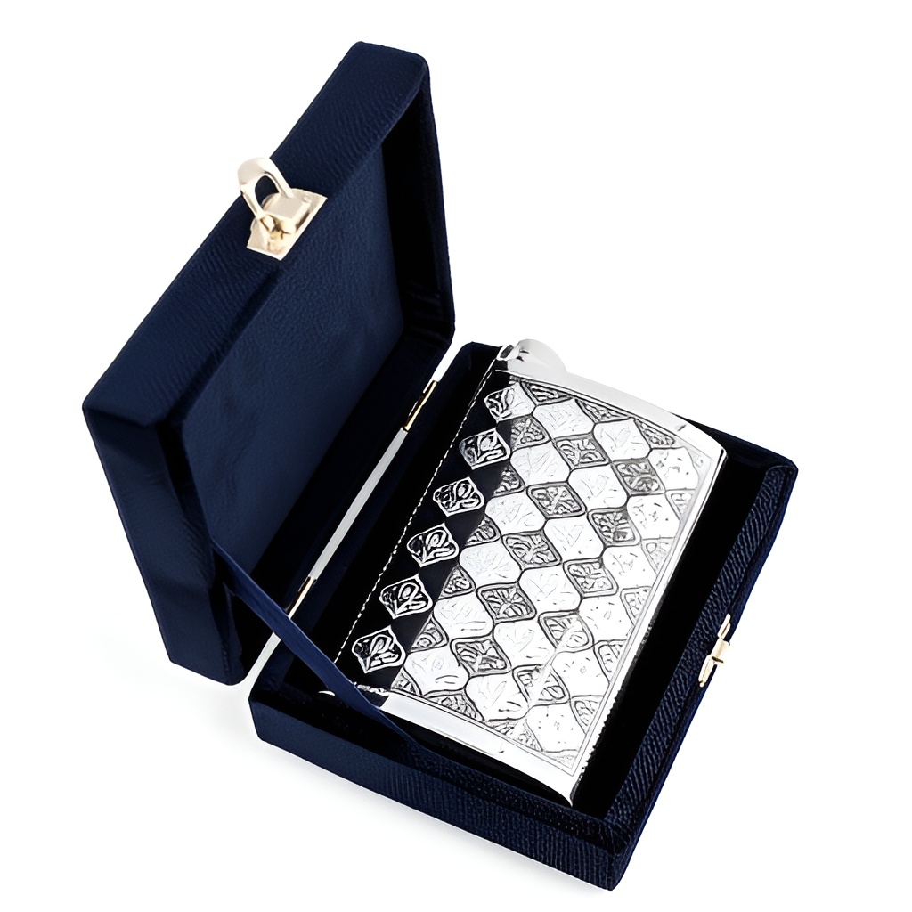 Фляга 5 Фляжка подарочная серебряная