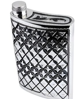 Фляжка подарочная серебряная