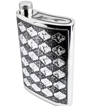 Фляжка подарочная серебряная