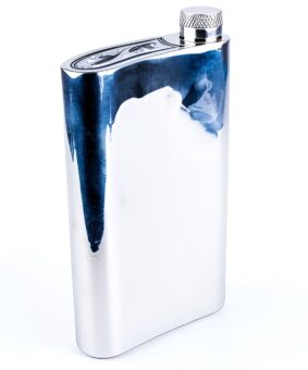 Фляжка подарочная серебряная