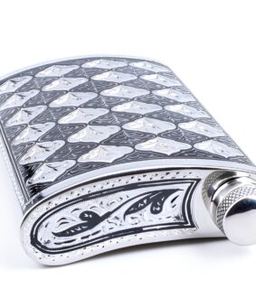 Фляга 7 Фляжка подарочная серебряная