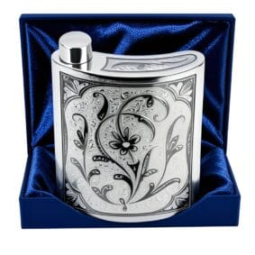 Фляжка серебряная