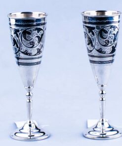 серебряные свадебные бокалы