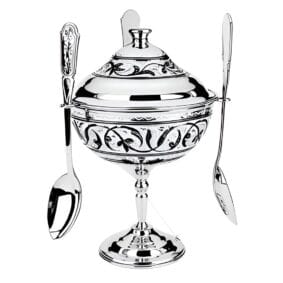 икорница с ложками