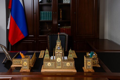 Эксклюзивный серебряный настольный набор "Кремлевский" — изображение 3