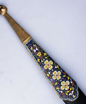 Кинжал большой 13 кинжал серебряный с эмалью