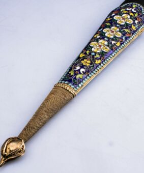 Кинжал большой 12 кинжал серебряный с эмалью