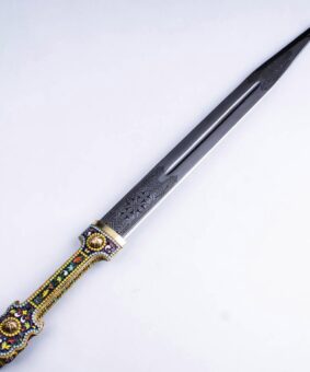 Кинжал большой 10 кинжал серебряный с эмалью