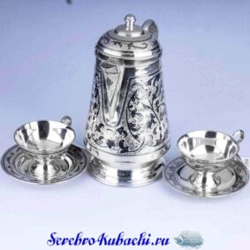 кофейный набор из серебра