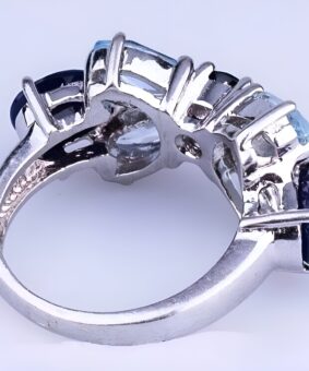 серебряное кольцо бабочка