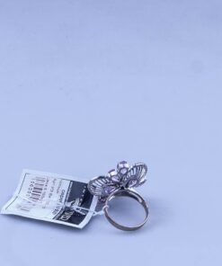 кольцо серебряное с аметистами