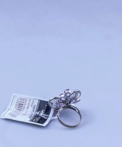 кольцо серебряное с аметистами