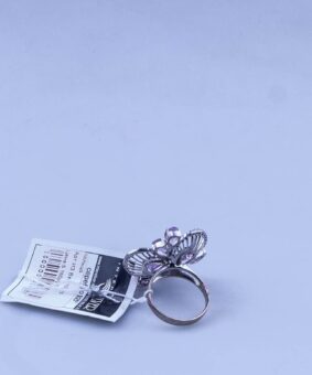 кольцо серебряное с аметистами