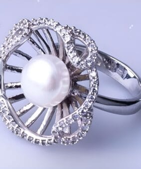 серебряное колечко