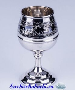 коньячный бокал серебро