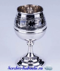 коньячный бокал серебро