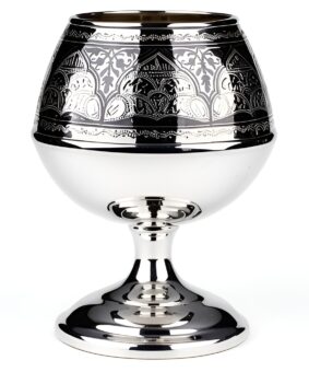 коньячный бокал серебряный