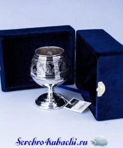 серебряный коньячный бокал