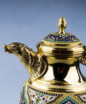 Набор кофейный серебряный 8