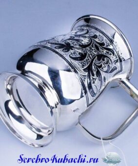 большая кружка серебро