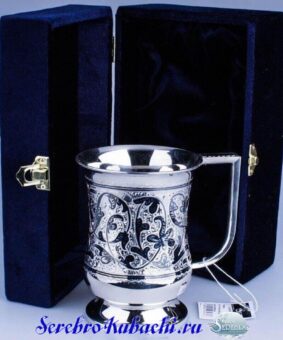 большая кружка серебро