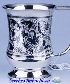 большая кружка серебро