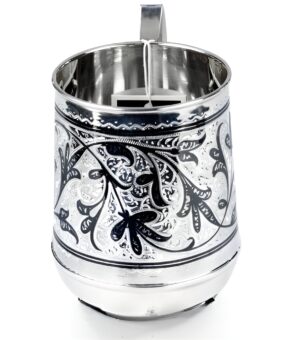 Большая серебряная кружка 4 кубачинская серебряная кружка