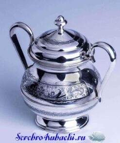 серебряная сахарница