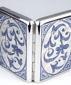 кубачинский серебряный портсигар