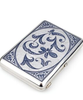 Кубачинский серебряный портсигар