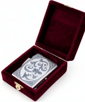 Кубачинский серебряный портсигар